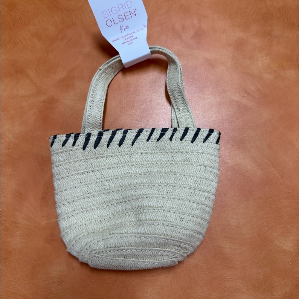 Sigrid Olsen Kids Cream and Black Tote